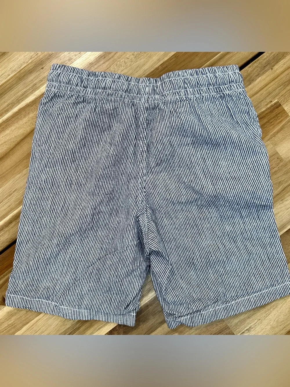 GAP Kids Drawstring Blue and White Striped Shorts Boys 10